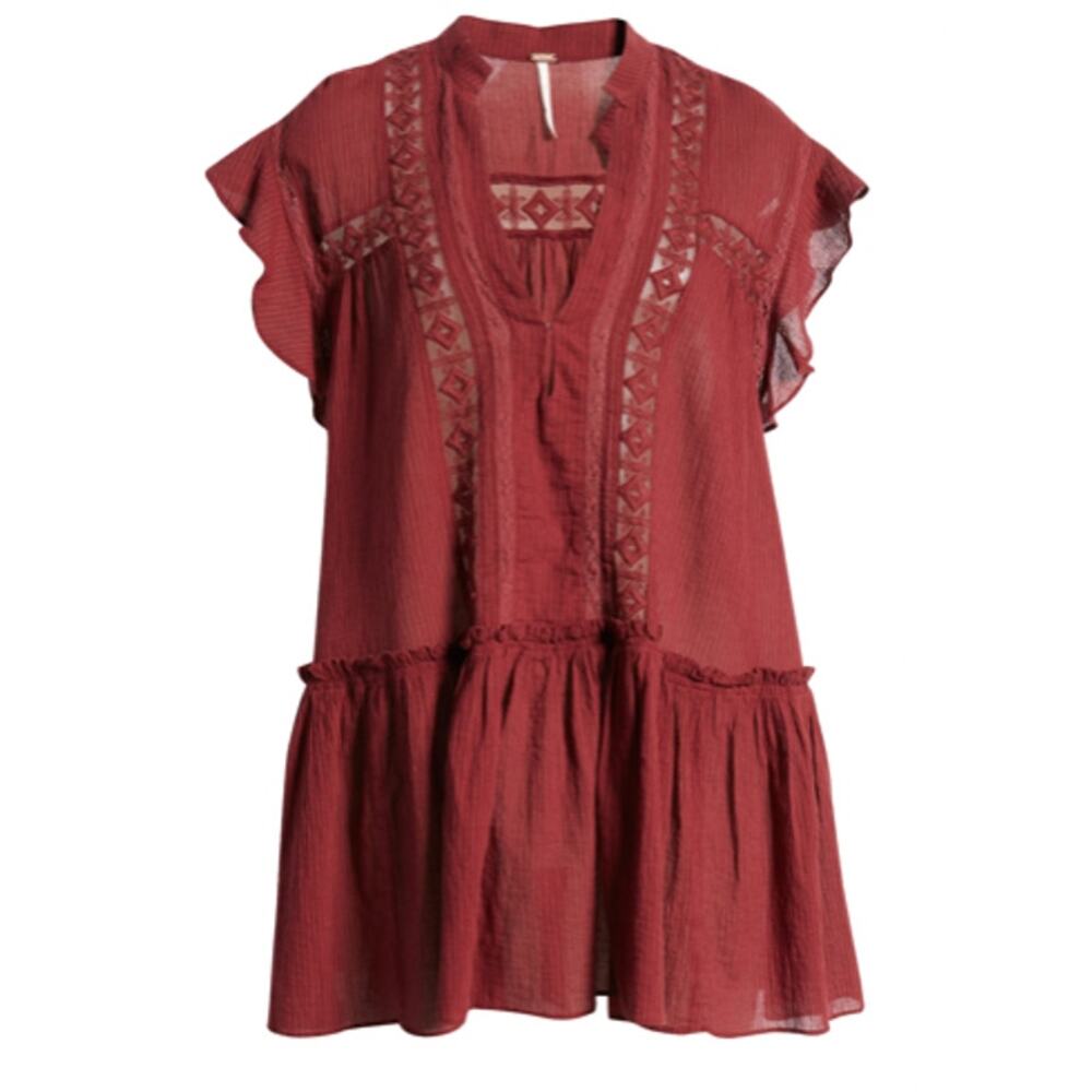 NWT Free People Baby Blues Tunic in Lovebird Combo